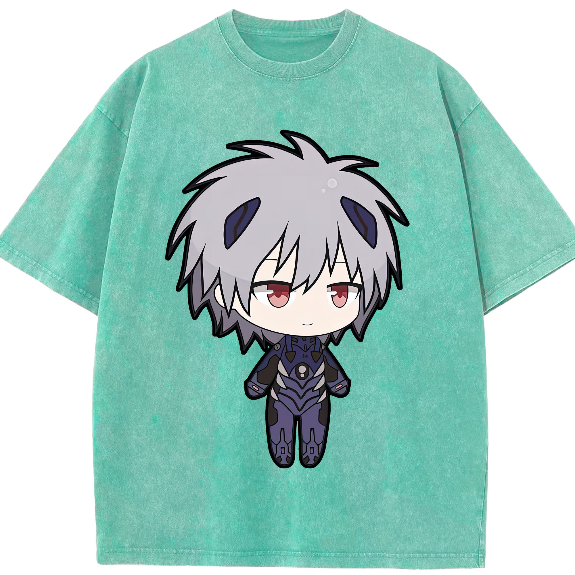 （画像用） EVA 新世紀エヴァンゲリオン 綿100% ヴィンテージ風 半袖Tシャツ（フロントプリント）